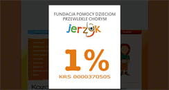 Desktop Screenshot of fundacjajerzyk.pl